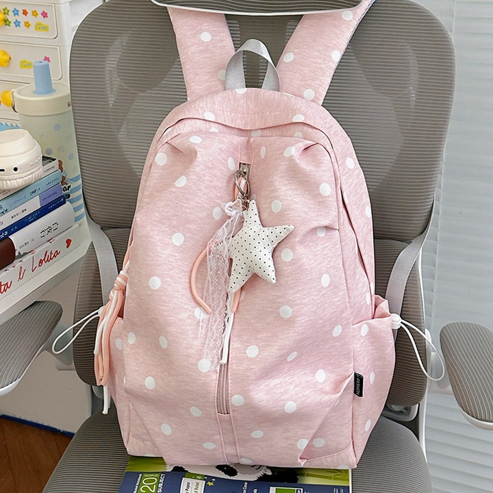 Verspielt gepunkteter Rucksack Karnz
