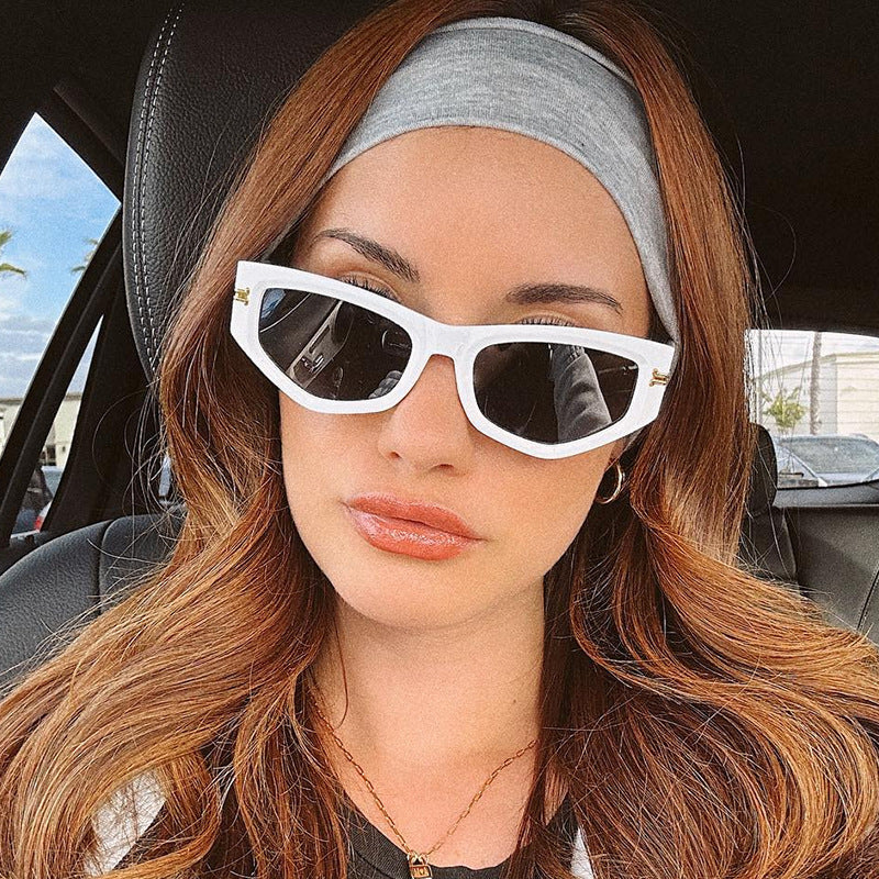 Damen trendige Cat-Eye Sonnenbrille Karnz