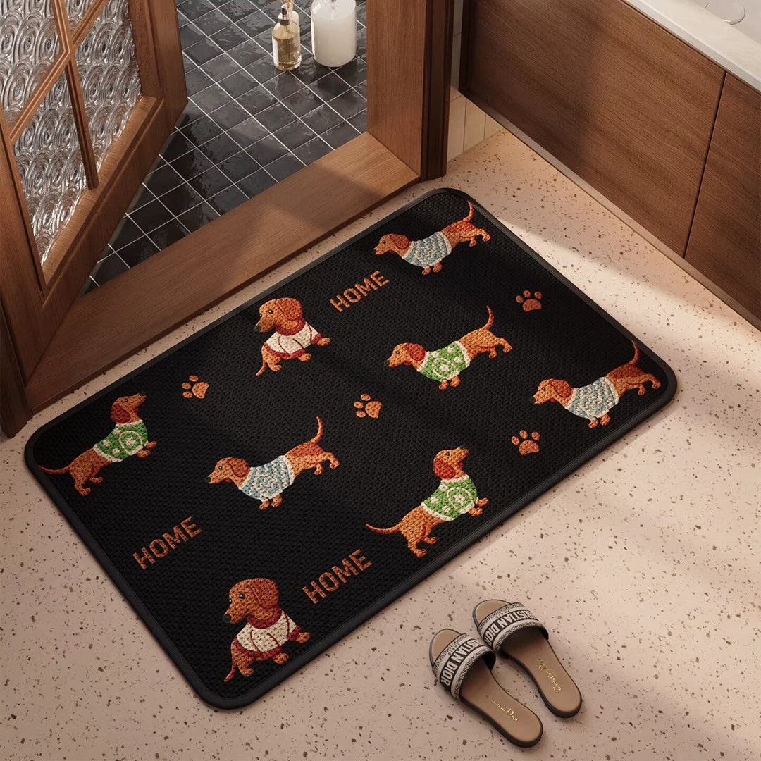 Willkommensmatte mit süßem Hundedesign