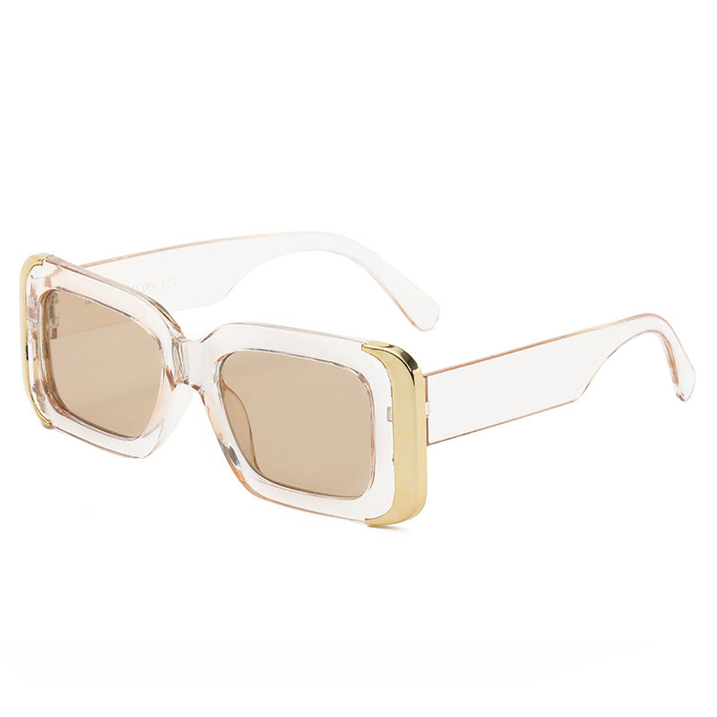 Damen Oversized-Sonnenbrille im modernen Animal-Print-Design Karnz