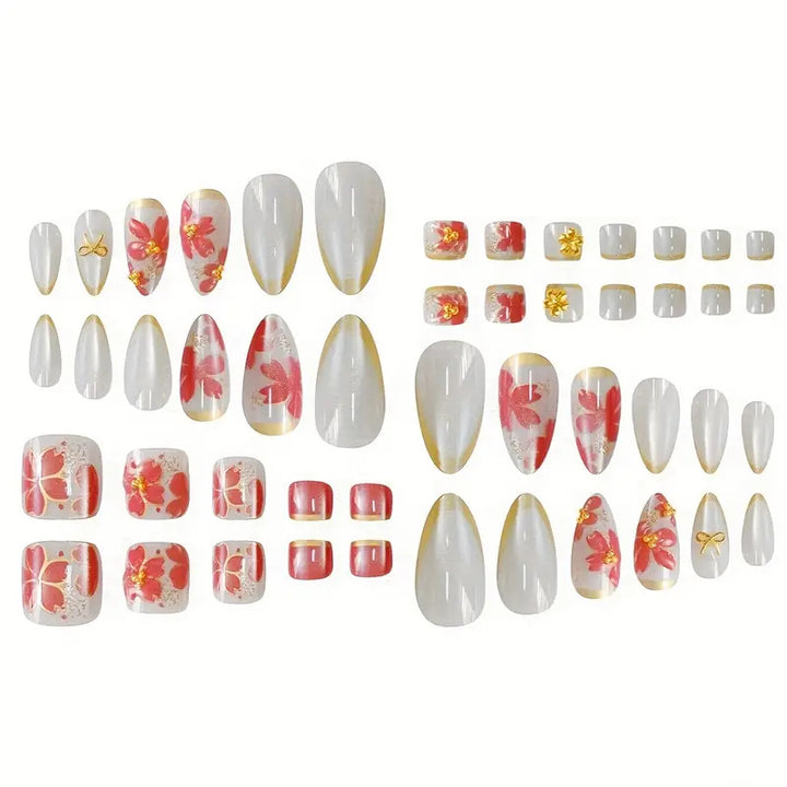 Florale Kunst Nagelset Karnz