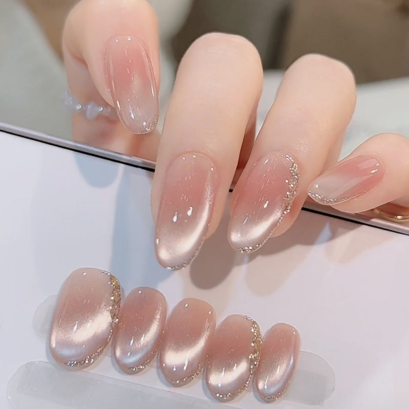Ombre Glossy Press-On Nagelverlängerungen