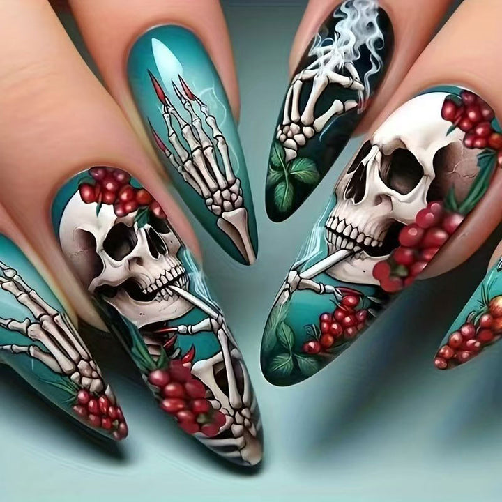 Künstlerisches Langes Stiletto Press-On Nagelset