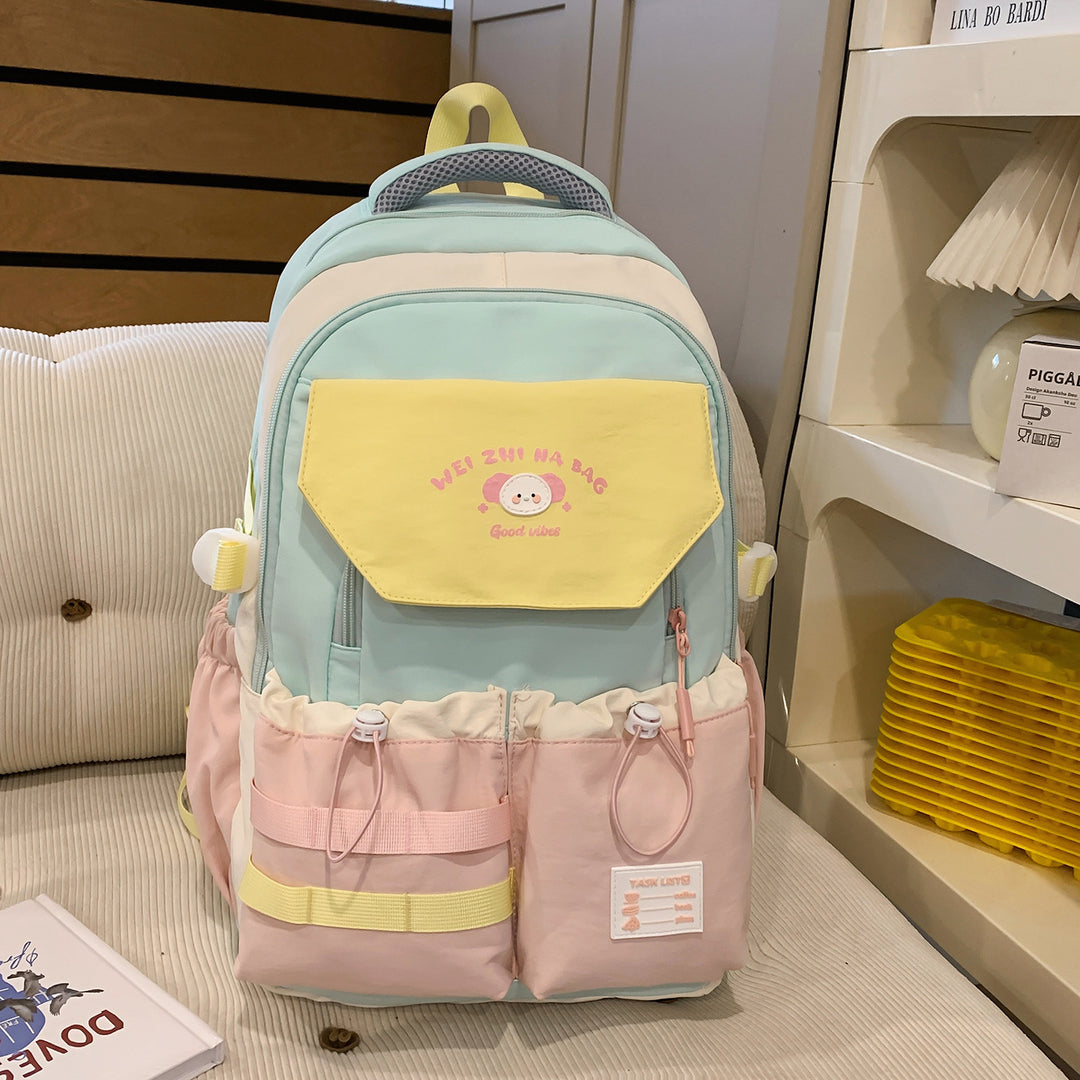 Verspielt Illustrierter Multi-Taschen Rucksack Karnz