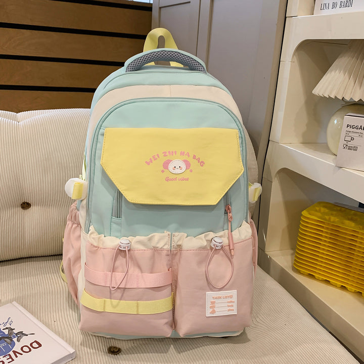 Verspielt Illustrierter Multi-Taschen Rucksack Karnz