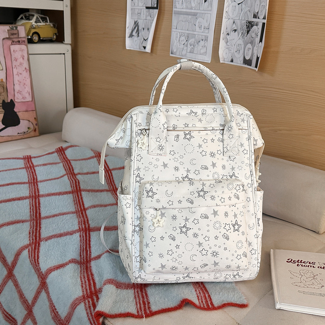 Stylischer Sternmuster-Rucksack Karnz
