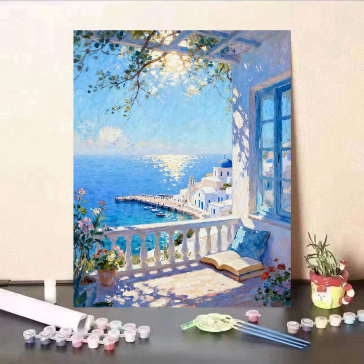 Scenic Coastal View Malen nach Zahlen Kunstset Karnz