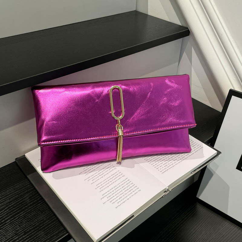 Glamouröse Metallic Abend-Clutch