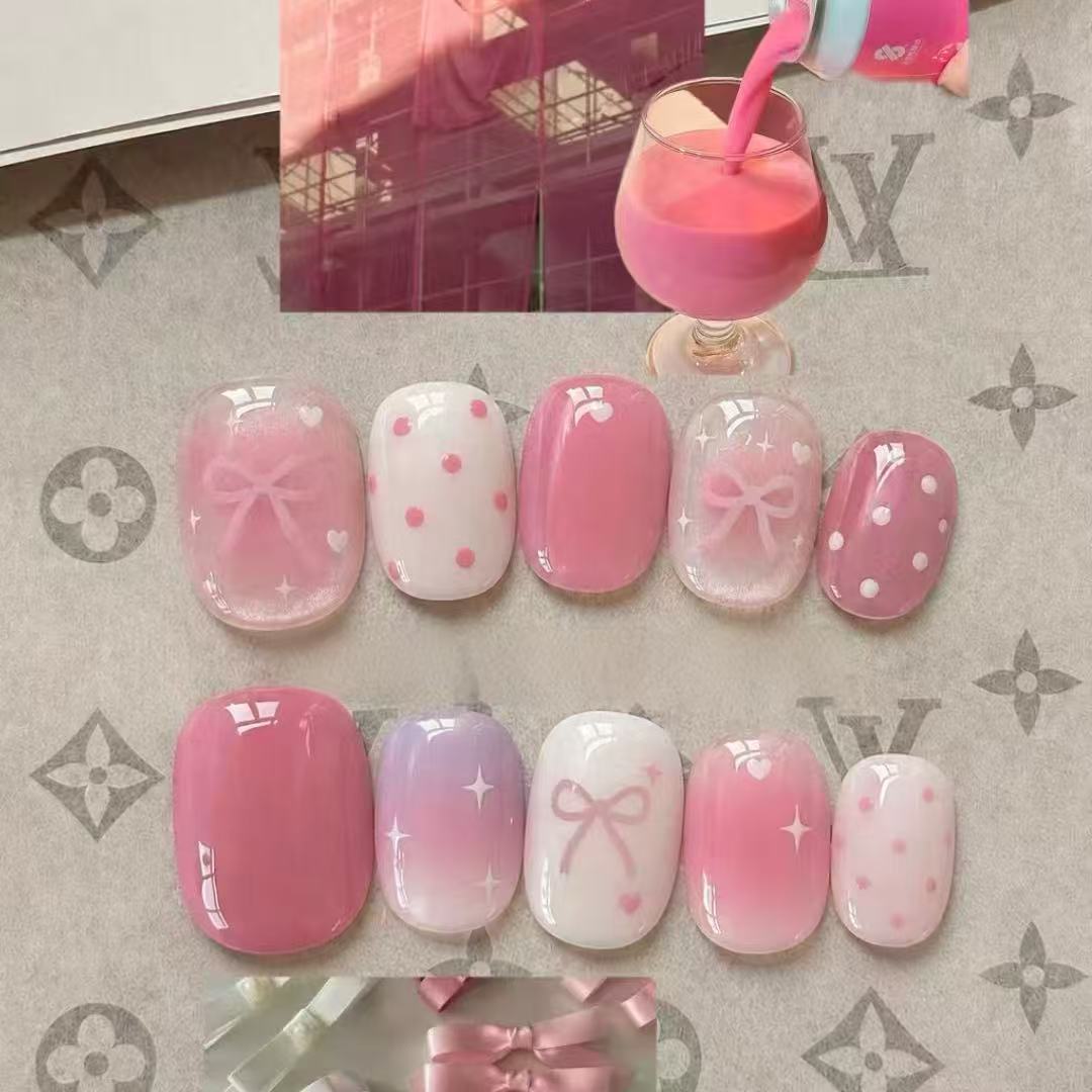 Romantisches Herz-Themen Nagelkunst Set Karnz