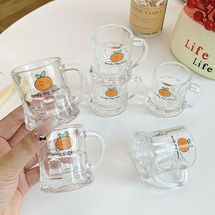 Keramiktassen Set mit Fröhlichem Orangendesign Karnz