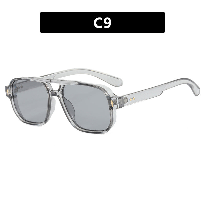 Damen modische quadratische Sonnenbrille mit luxuriösen Details Karnz