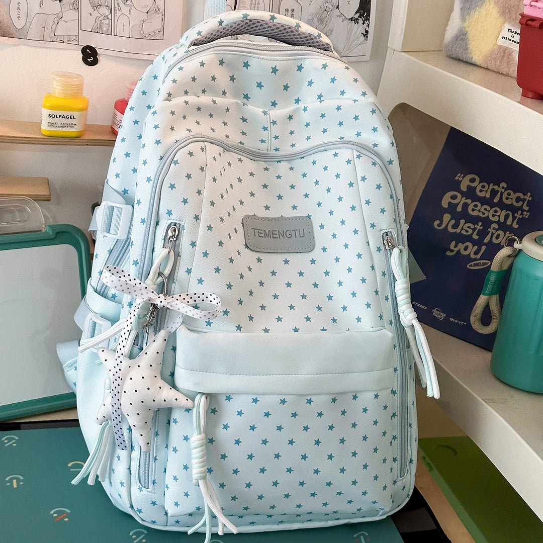 Sternmuster Multi-Taschen Rucksack Karnz