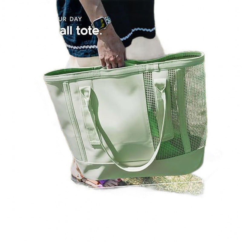 Geräumige Strandtasche mit Atmungsaktivem Netz-Bereich Karnz
