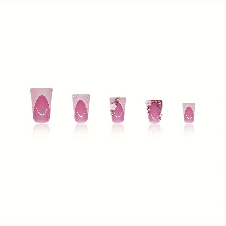 Elegantes Press-On Nagelkunst-Set Karnz