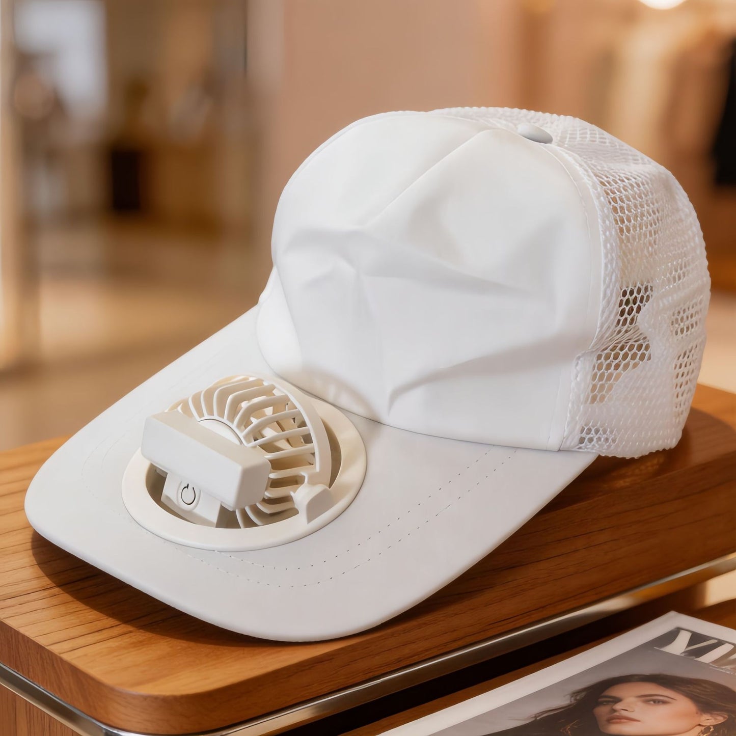 Unisex Kappe mit integriertem Ventilator Karnz
