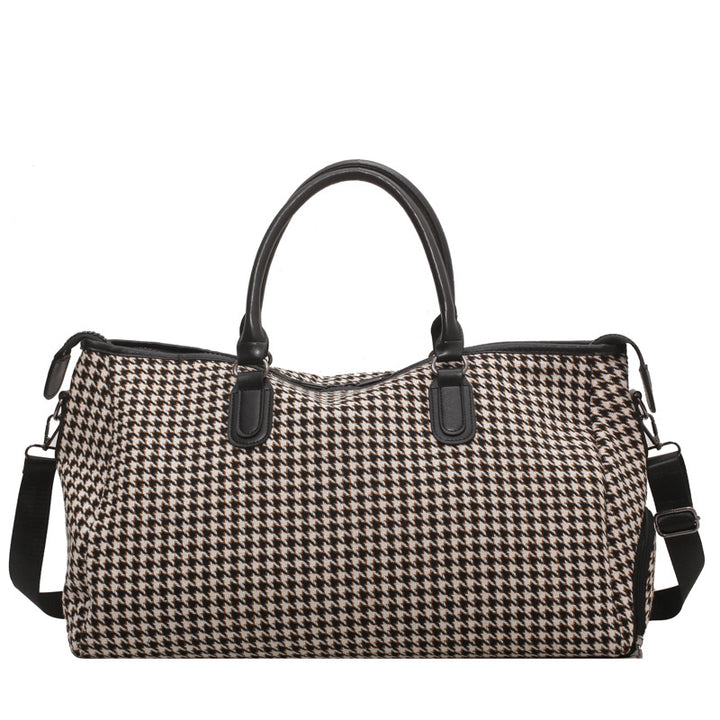 Schicke Hahnentritt-Wochenend-Duffle-Tasche