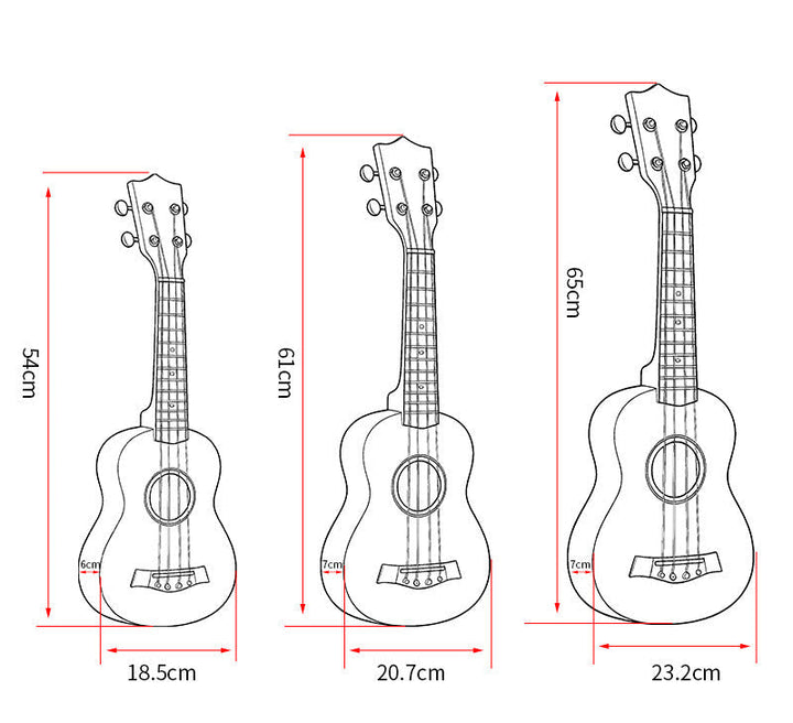 Dekorative Ukulele Karnz