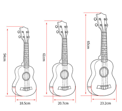 Dekorative Ukulele Karnz