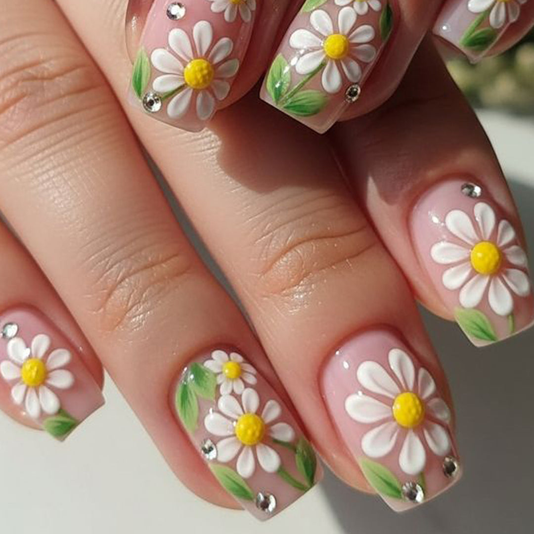 Blumen Design Gel Nagelkunst Set Karnz