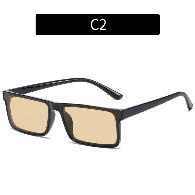 Eleganter Look Vintage-inspirierte quadratische Rahmen Sonnenbrille