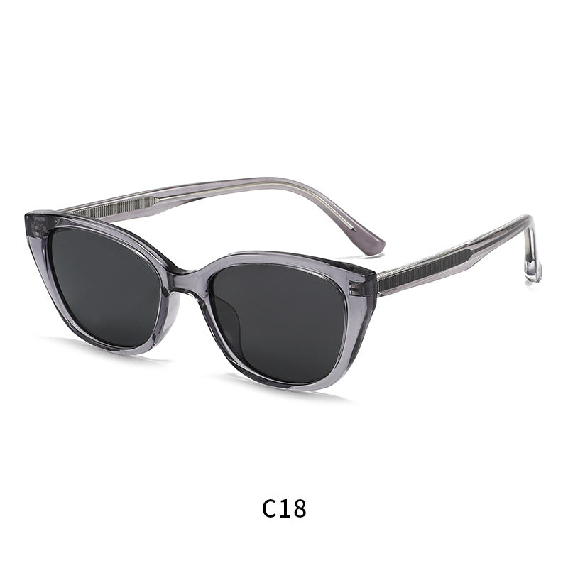 Damen modische Cat-Eye Sonnenbrille mit UV-Schutz und flexiblem Rahmen Karnz