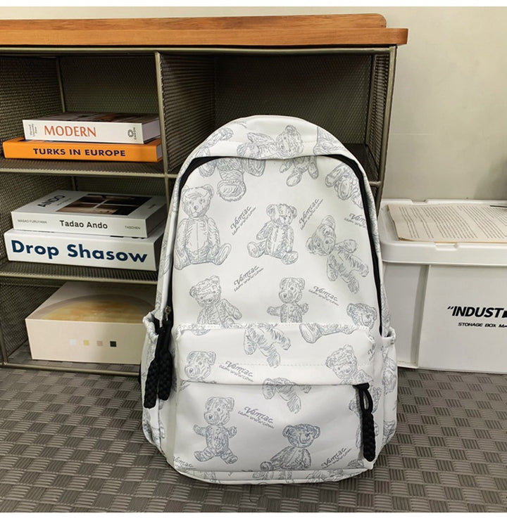Verspielter Teddy Bären-Print Rucksack