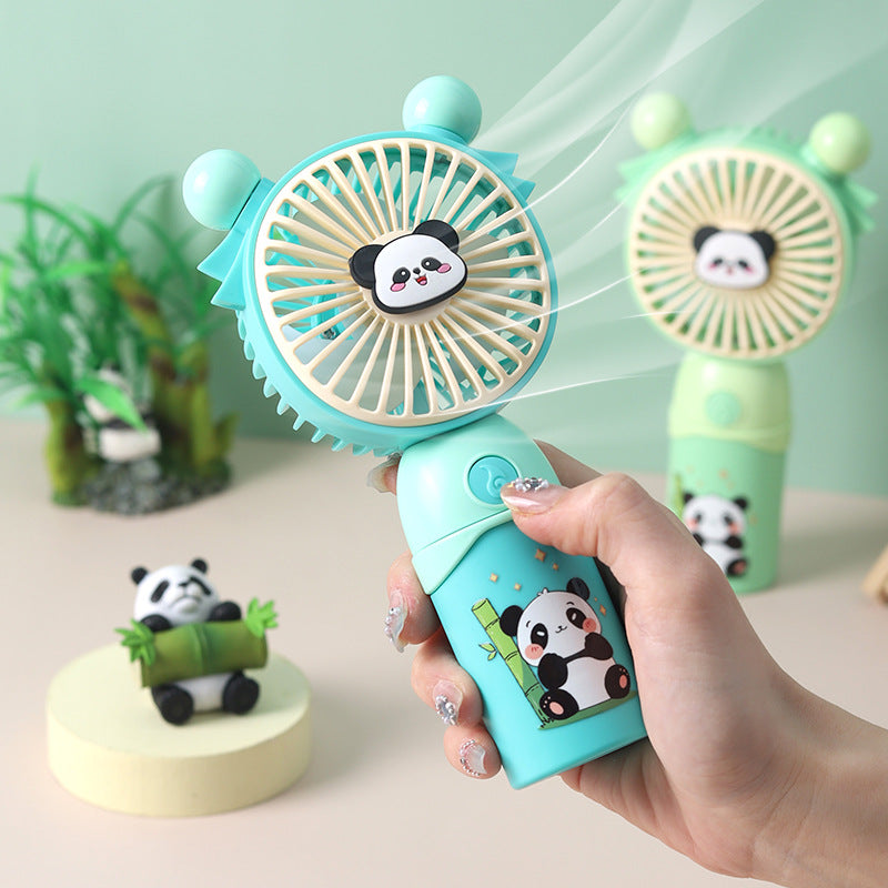 Damen tragbarer Mini-Ventilator mit niedlichem Pandadesign Karnz