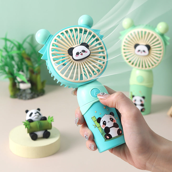 Damen tragbarer Mini-Ventilator mit niedlichem Pandadesign Karnz