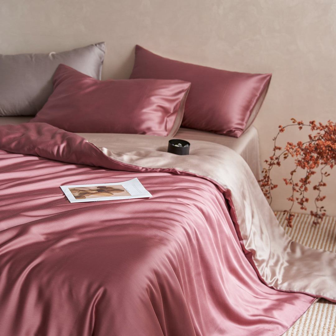 Luxuriöses Satin-Bettwäsche-Set mit seidenweichem Griff und extraweichen Kissenbezügen