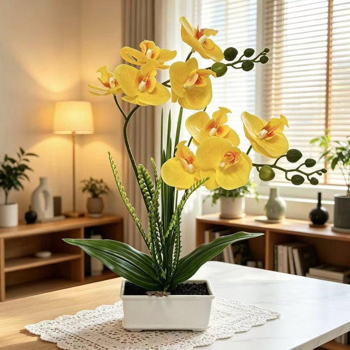 Künstliches Orchideenpflanzenarrangement 1790480743 für Dekoration und Präsentation