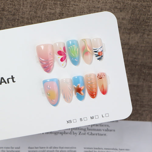 Themenbezogene Press-On Nagelkunst Kollektion Karnz