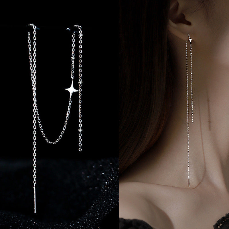 Elegante Y-Halskette mit Funkelndem Anhänger Karnz
