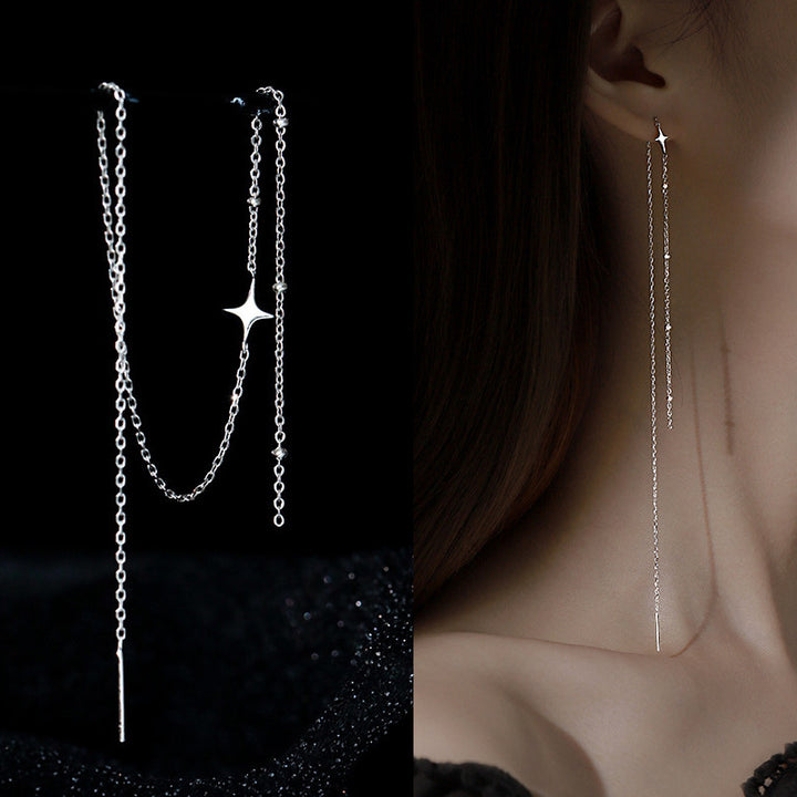 Elegante Y-Halskette mit Funkelndem Anhänger Karnz