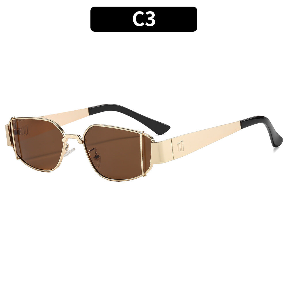 Damen Designer-Sonnenbrille im modernen, kantigen Stil Karnz
