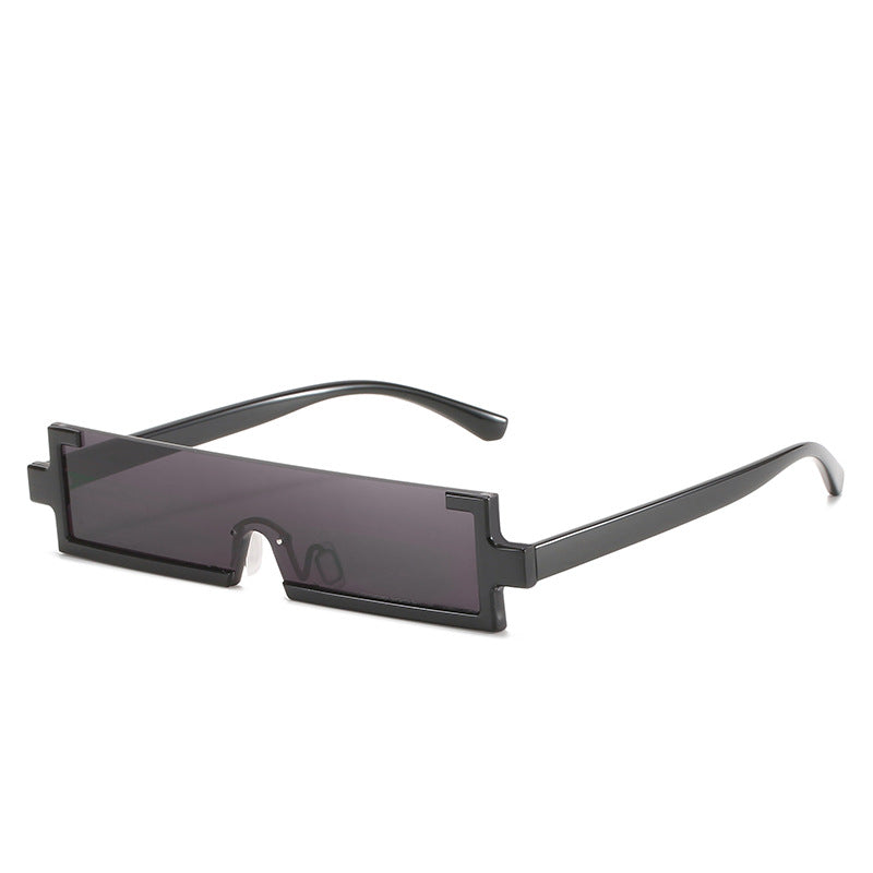Damen futuristische Sonnenbrille mit einzigartigem geometrischem Design Karnz