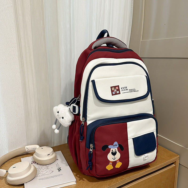 Stylischer Mehrfach-Taschen Schulrucksack
