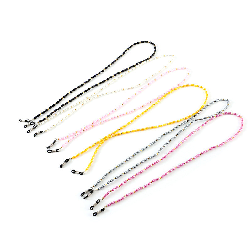 Stylische Perlenbrille Kette Karnz