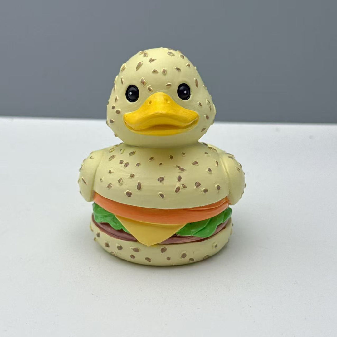 Lustige Gummiente im Hamburger Design Karnz