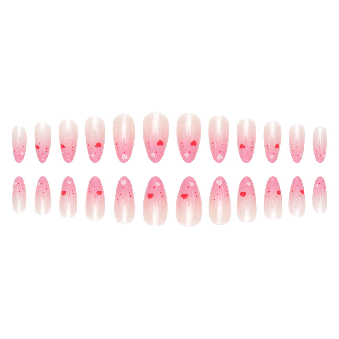 Herz-Design Press-On Nagelkunst Set Karnz
