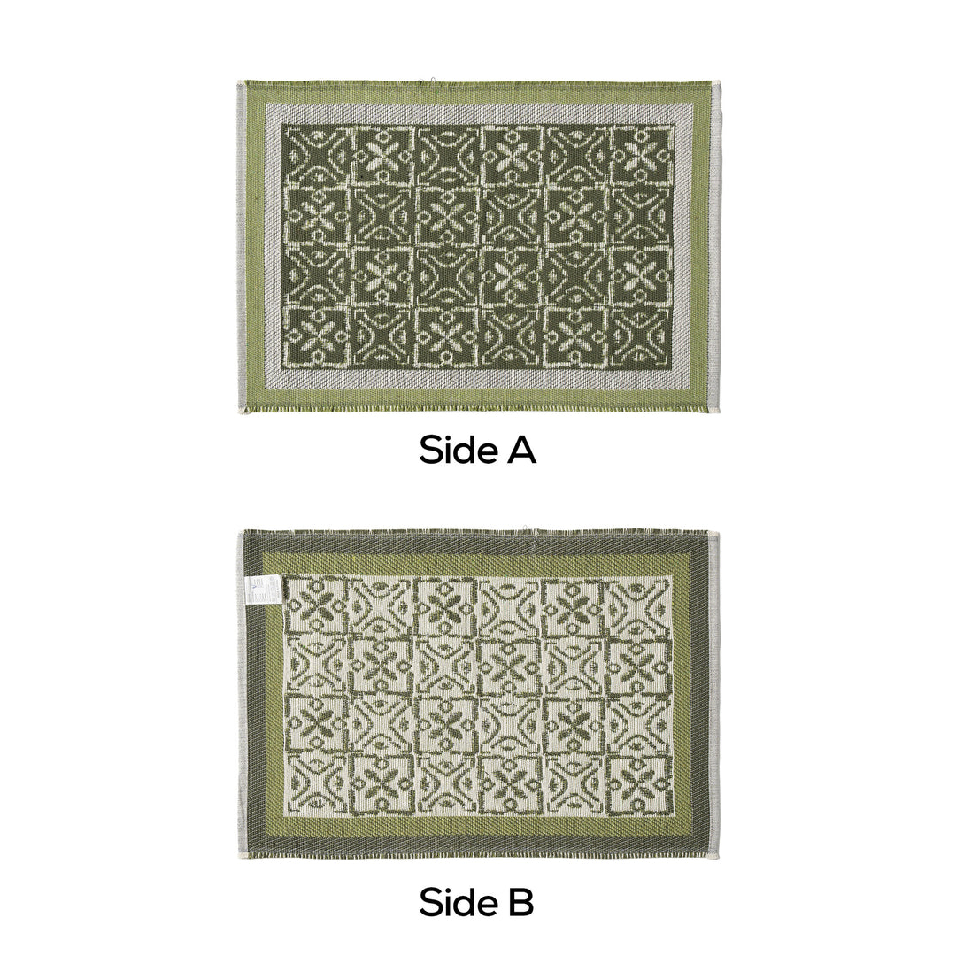 Wendbarer Jacquard-Schal mit ornamentaler Webstruktur Karnz