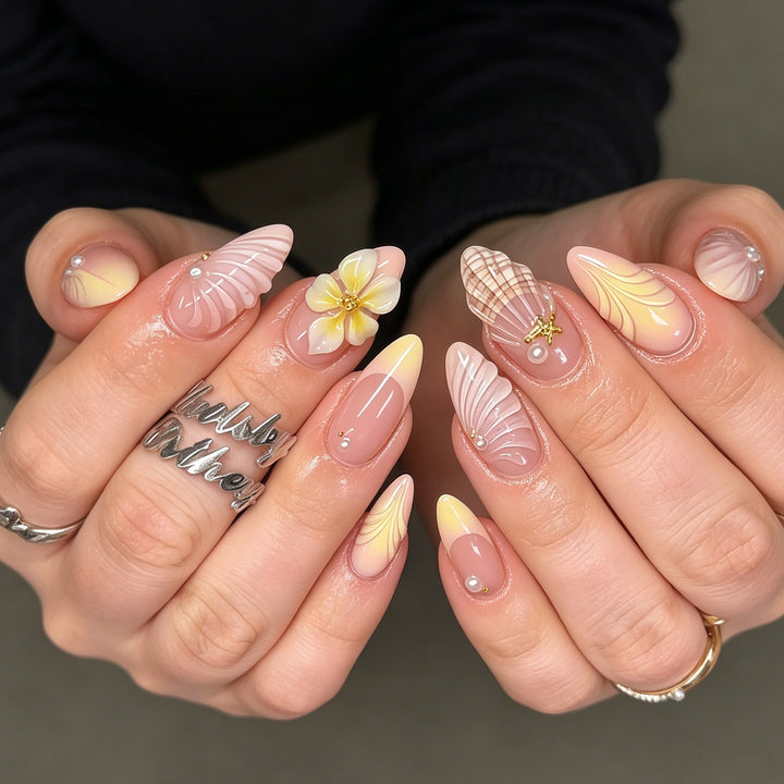 Dekoratives Press-On Nagelkunst Set Karnz