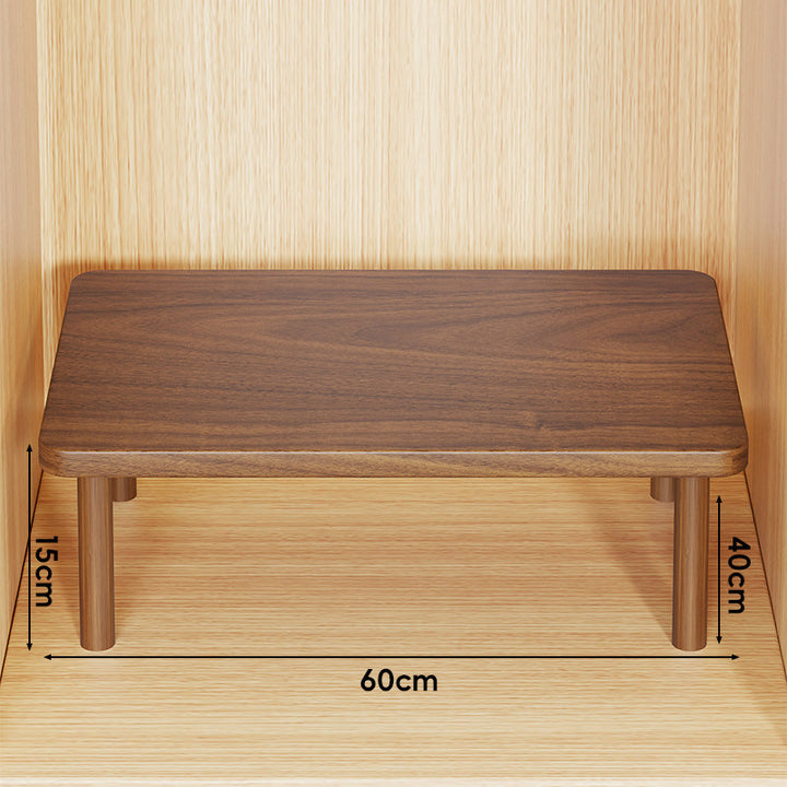 Verstellbarer Mehrhöhe Holz Monitorständer und Desktop Regal