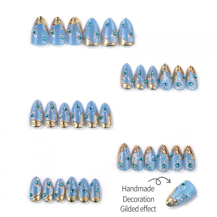 Dekoratives Press-On-Nagelset