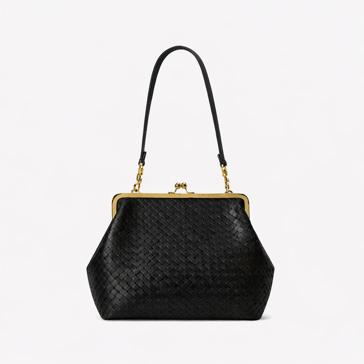 Elegante glänzende Krokodil-Effekt-Handtasche