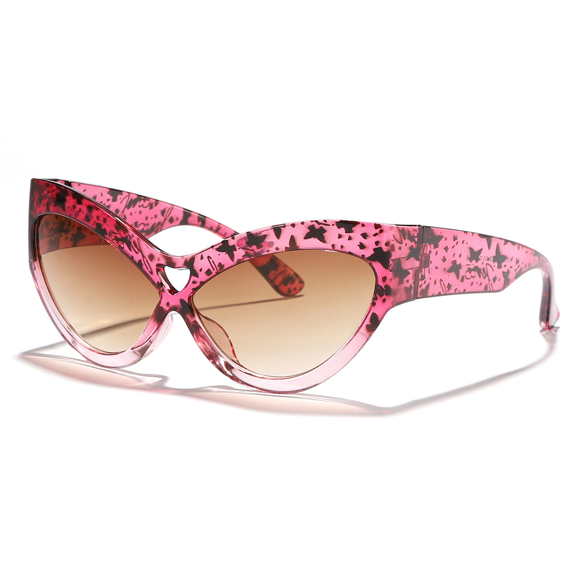 Damen auffällige Sonnenbrille im trendigen Leopardenmuster Karnz