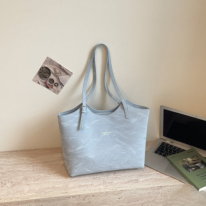 Stylische Texturierte Schultertasche Karnz