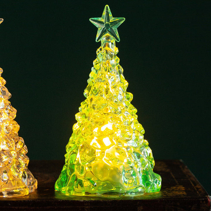 Glänzende LED Weihnachtsbaum Deko