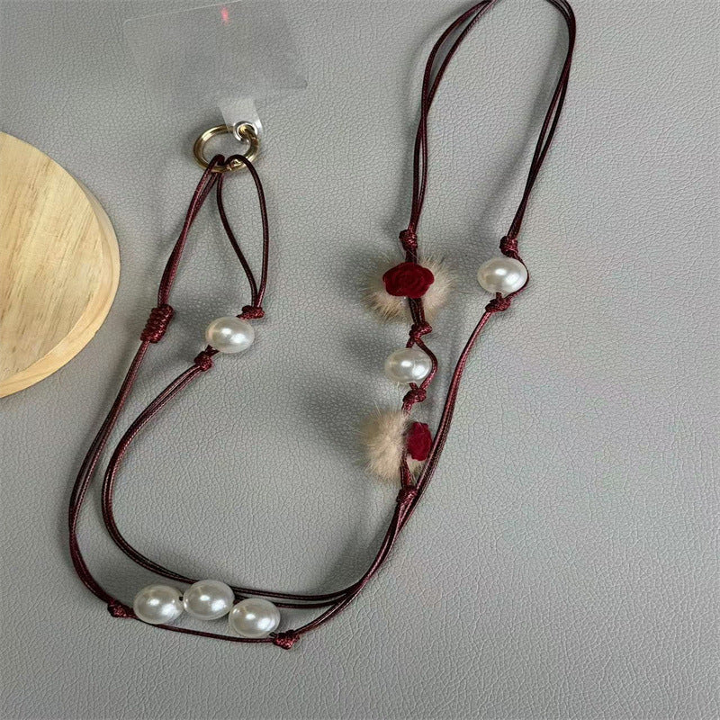 Elegante Perlen Brillenband Karnz