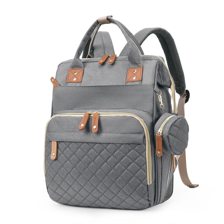Vielseitiger Mehrfach-Taschen Stepp-Rucksack Karnz