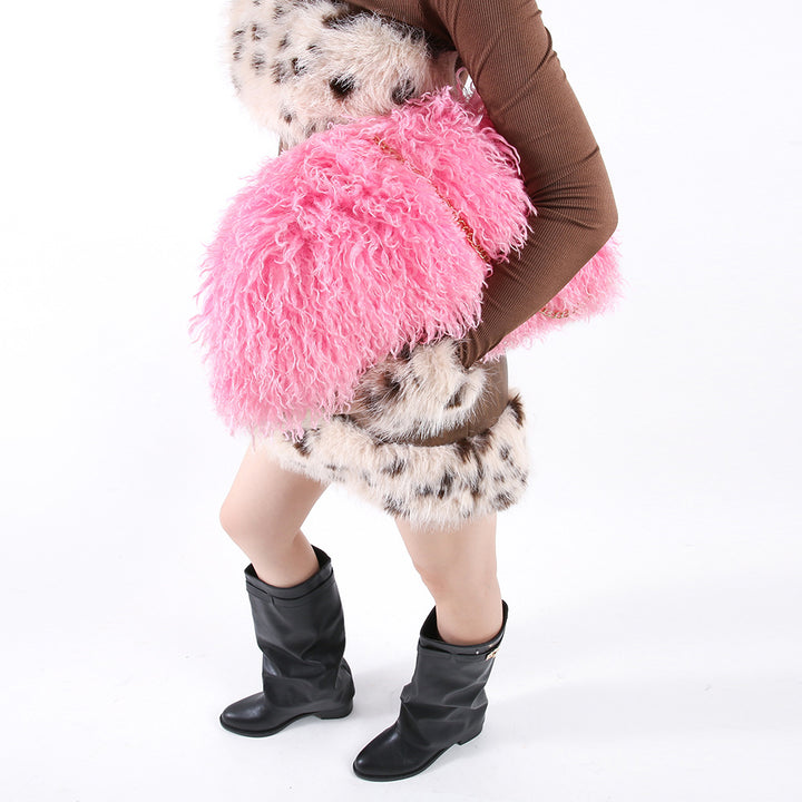 Fluffige Flauschtasche